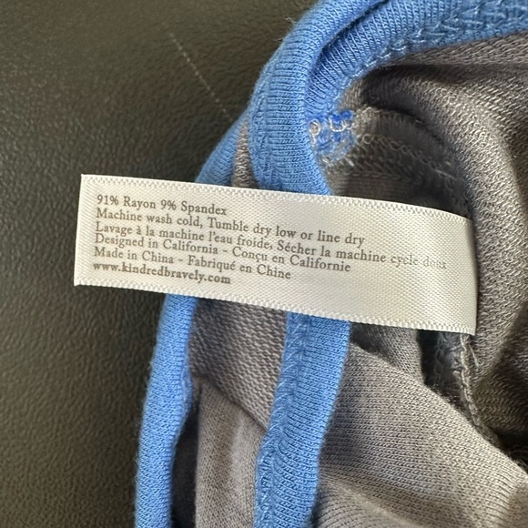 Kindred Bravely Racerback French Terry Nursing Bra gray/blue small NWT - Picture 5 of 5